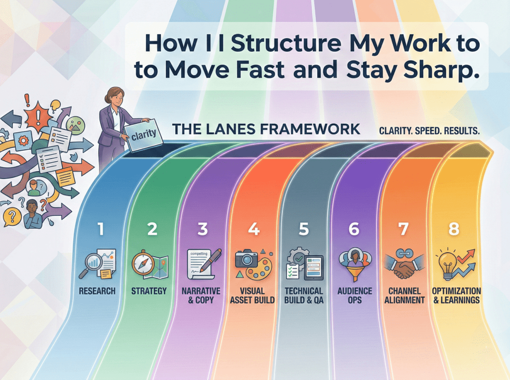 The “Lanes” Framework: How I Structure My Work to Move Fast and Stay Sharp